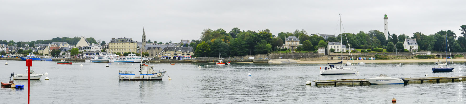 Bénodet - le port de plaisance vu depuis Sainte Marine