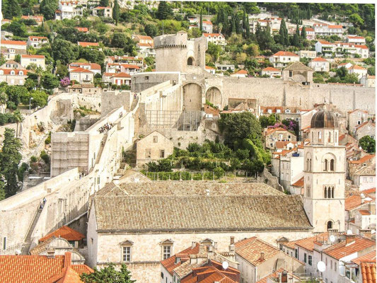 Sur les remparts de Dubrovnick