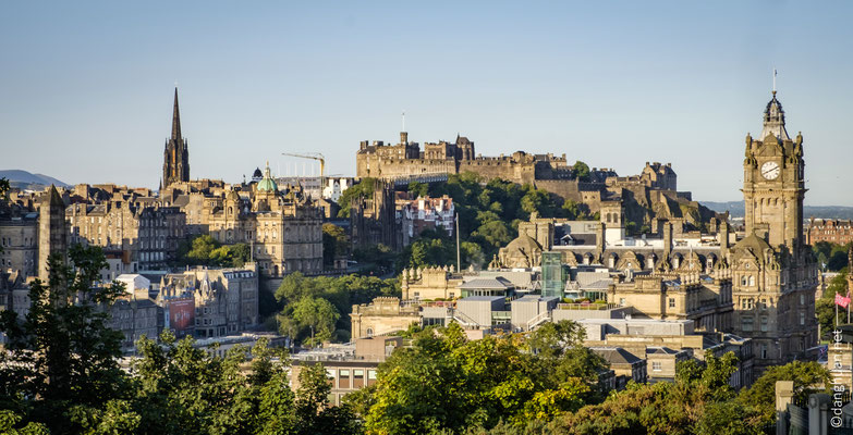 Vue Château depuis calton hill