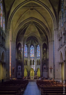 Basilique Notre Dame du Perpétuel Secours - les vitraux de Marcelle Lecamp