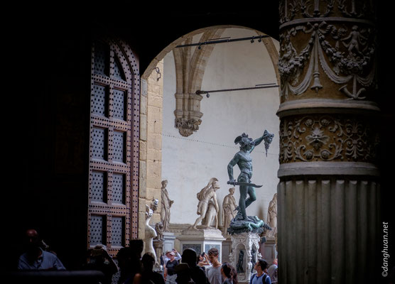 David vu depuis le Palais de Vecchio