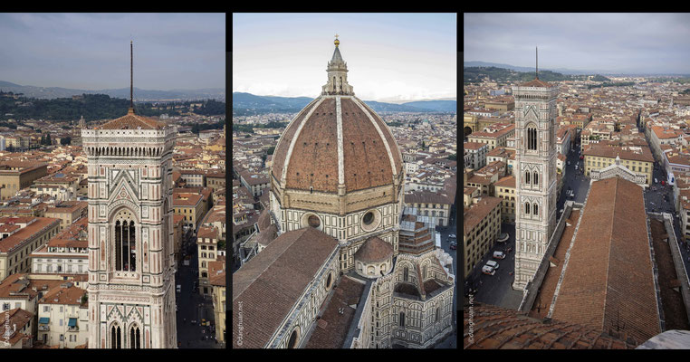 dôme de la Cathédrale de Santa Maria del Fiore vu depuis le Campanile