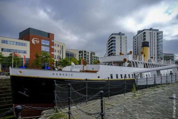 le transbordeur Nomadic qui convoya les passagers sur le Titanic lors de son escale dans le Nord Cotentin