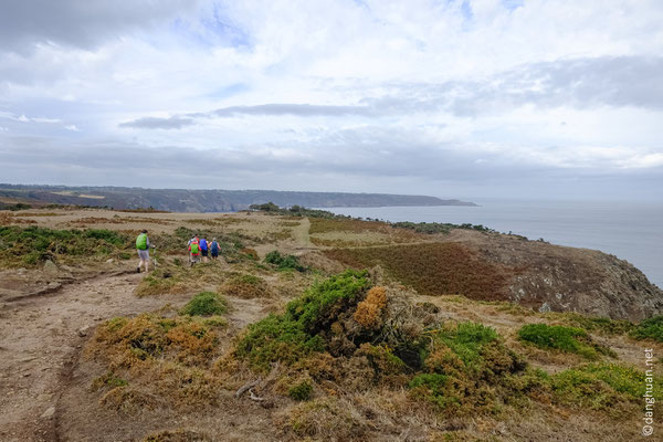 Randonnée de Sorel à l'Etacq le long du sentier nord-ouest de l'île