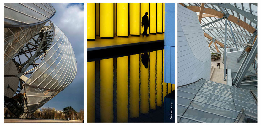 La Fondation Louis Vuitton dont  le bâtiment fut conçu  par Frank Gehry