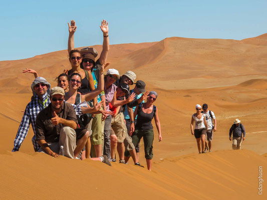 DeadVlei- arrivée sur la dune