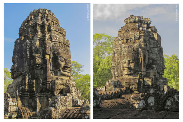 Bayon : Ce fantastique monument, avec ses tours à visages, fut dédié par le souverain Jayavarman VII (1181-1218 ou 1219) 
