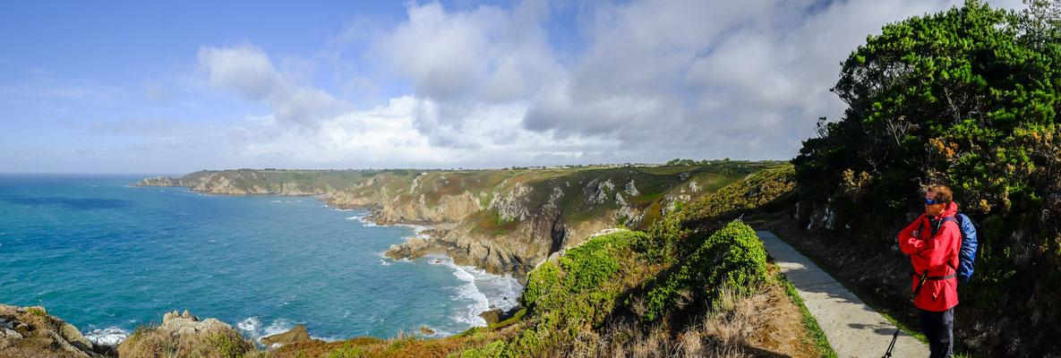 Randonnées sentier côtier au Sud le long du Cliff Path