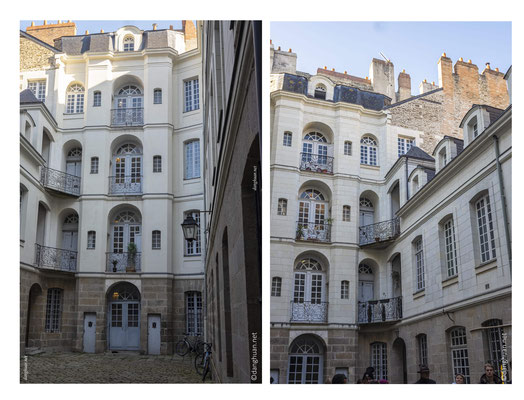 Cour intérieure d'un immeuble du quartier Feydeau