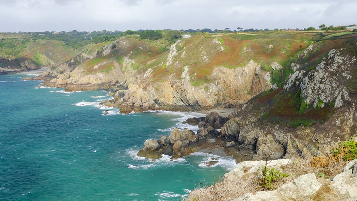 Randonnées sentier côtier au Sud le long du Cliff Path