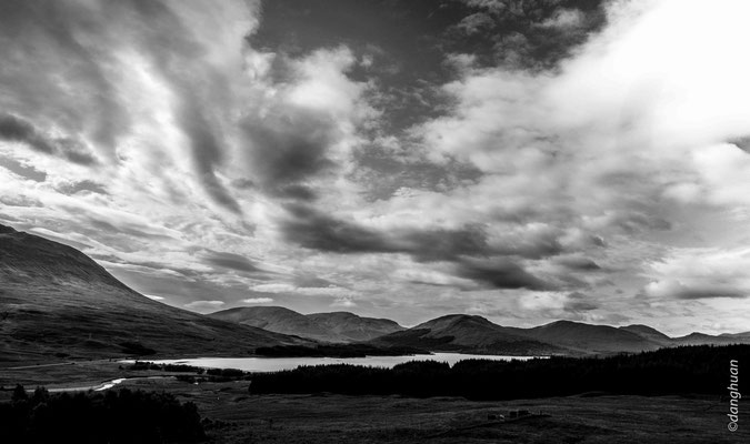 Paysages et ciel de Loch Lomond