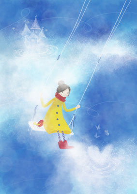 Himmelsschaukel, Illustration, Inge Hauser