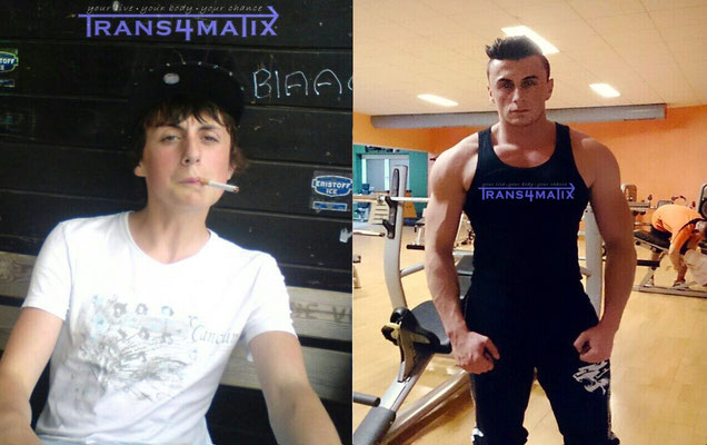 Daniel F. aka. Dennesy hat es durch das TRANS4MATIX Konzept zu seiner eigenen Bodytransformation geschafft! Wir gratulieren ihm! Wenn auch du so einen Erfolg erreichen willst, dann hol dir jetzt das TRANS4MATIX Konzept und starte sofort durch!