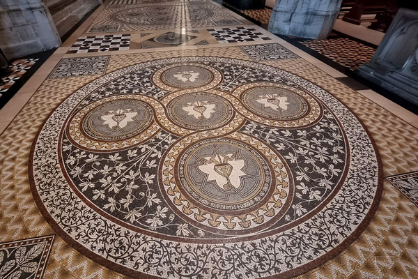 Fussbodenmosaik im Kölner Dom
