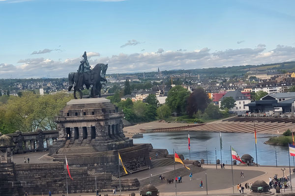 Aussicht von der Festung Ehrenbreitstein Koblenz