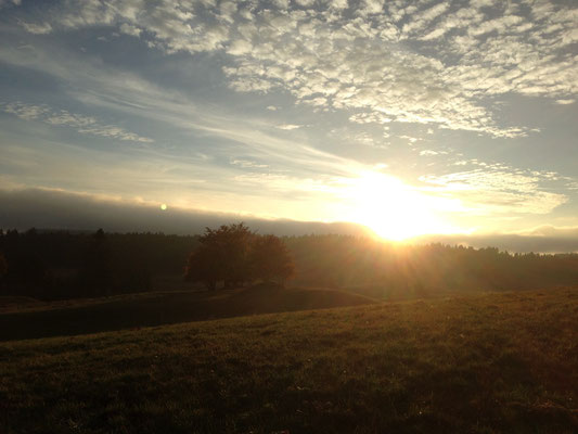 Coucher de Soleil sur la Combe du Cernetrou