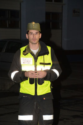 Einsatzleiter und Kommandant OBI Georg Crepaz