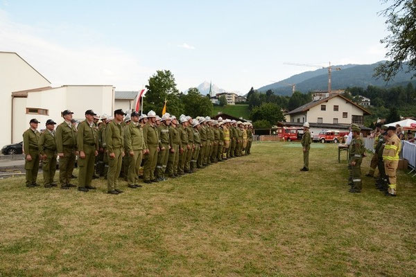 Aufstellung zur Schlussveranstaltung