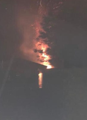 Brand in der Entstehungsphase