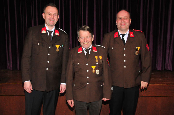 BM Patrick Stauder, LM Johann Pfurtscheller und HFM Michael Stauder