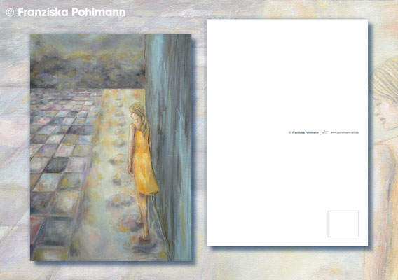 Postkarte "While I Wait" (300 g/m2 Chromokarton matt, Digitaldruck), Preis: 1,80 Euro zzgl. Versandkosten