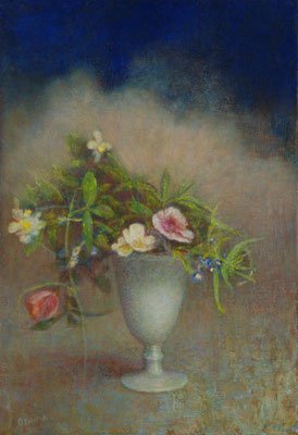 2007 Fleurs dans un verre blanc 10P