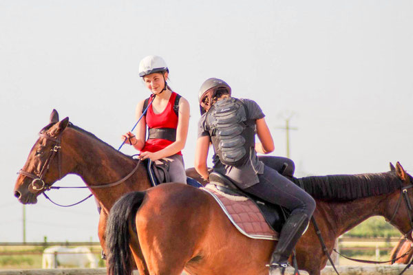 Cours d'équitation dans une bonne ambiance à l'Ecurie les Rouillons
