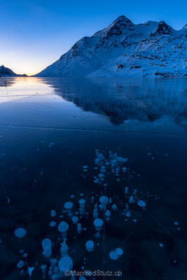 Lago Bianco, zugefroren
