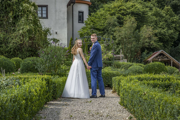 Brautpaarshooting historischer Hängegarten