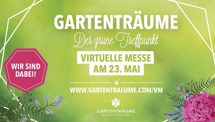 Mai 2020: Pam Jonas X Gartenträume - Virtuelle Messe 23. Mai 2020