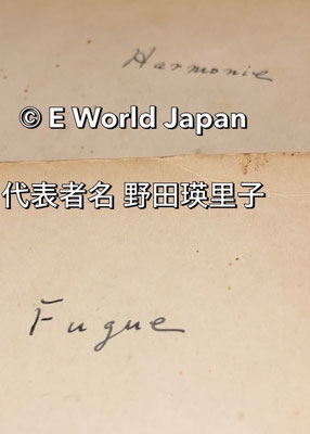 © E WorldJapan代表者名 野田瑛里子     原本の父のノートは寄贈です。