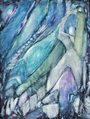 B000331 Metamorphose 1 2025, 24 x 32 cm, Aquarell auf Papier, 168 €