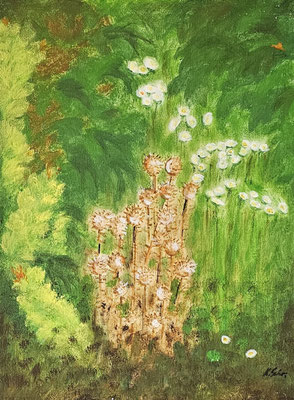 B000144 Sommergewächse 2022, 30 x 40 cm, Acryl auf Malpappe, 210 €