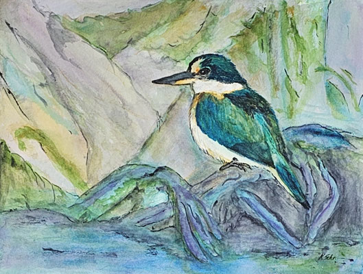 B000123 Spiegelliest 2021, 32 x 24 cm, Aquarell auf Papier, 168 €