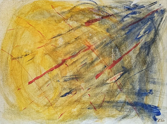 B000192 Tunnelblick 2020, 46,3 x 34,3 cm, Acryl auf Papier, 120 €