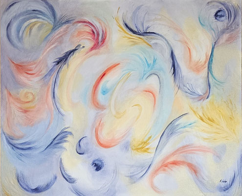 B000151 Karneval 2022, 60 x 50 cm, Ölgemälde auf Malplatte, 412 €