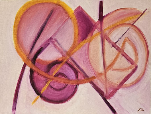 B000193 Lolliroller 2020, 46 x 34 cm, Ölgemälde auf Papier, 120 €