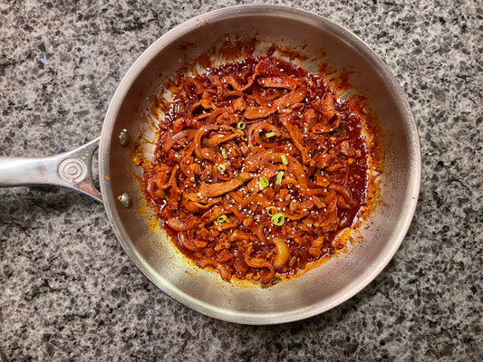 Gochujang Samgyeopsal - Koreanischer Schweinbauch (scharf) - hier mit Schweinenacken zubereitet