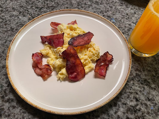 Rührei mit Speck