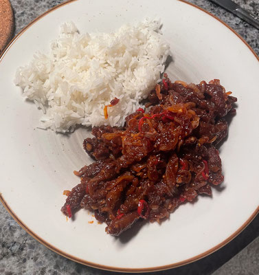 Deep Fried Chili Barbecue Beef