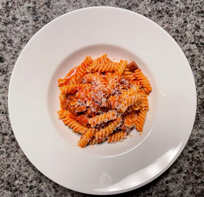 Sucuk Pasta - Inspiriert durch das Gericht der dt. Nationalmannschaft aus Kitchen Impossible