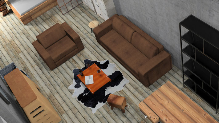 Visualisierung eines Lofts