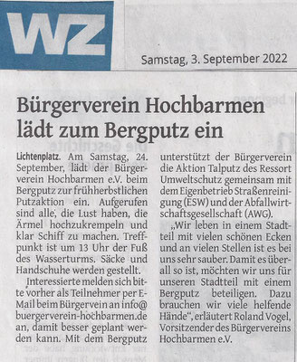 Westdeutsche Zeitung vom 03.09.2022