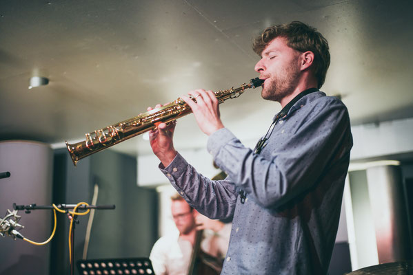 Martin Krechlak Saxophon und Philip Lewin Bass © Lukas Diller