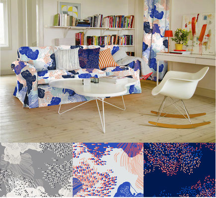 TWISTED WOODS - Home textile - Surface pattern design - BEMZ -Design competition