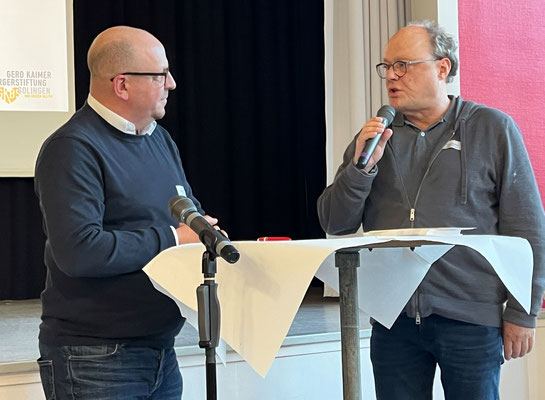 Mark Kuypers im Interview mit Dr. Christoph Zenses, Foto: U. Preuss