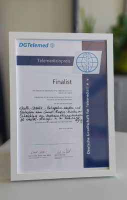 Urkunde Finalist, Foto: solimed