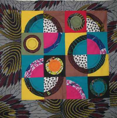 African rings - 56 x 56 cm