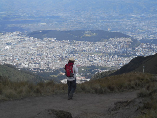 Quito depuis le volcan