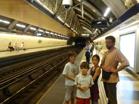 dans le métro de Santiago